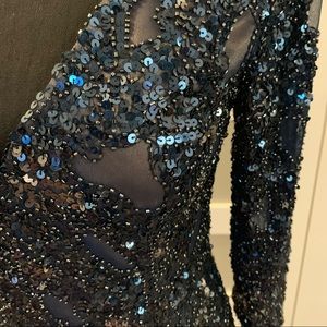 Scala Midnight Blue Sequin Dress
